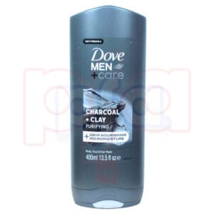 Dove Body Wash 400ml Men Charcoal Clay