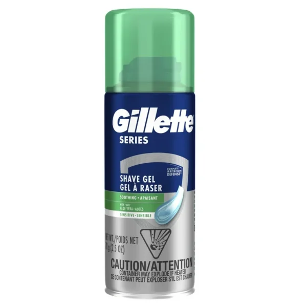 GILLETTE SHAVING GEL SOOTHING ALOE VERA 2.5OZ/24