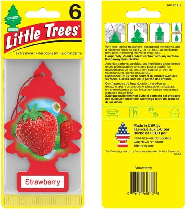 LITTLE TREES AIR FRESHENERS 24PK/6 STRAWBERRY