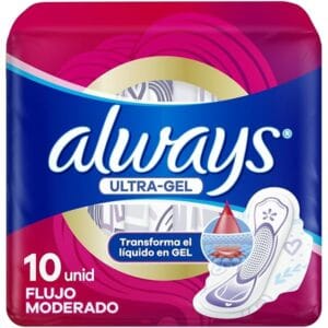 ALWAYS PADS ULTRA GEL SUAVE TOALLAS 10CT/24