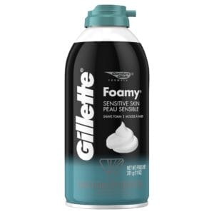 GILLETTE SHAVING FOAM SENSITIVE 11OZ/12