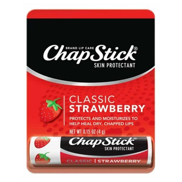 CHAPSTICK LIP BALM BLISTER STRAWBERRY 1CT/144