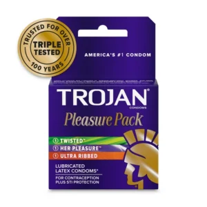 TROJAN CONDOM PLEASURE PACK 3CT/48