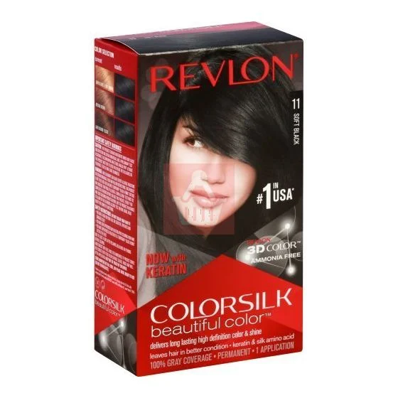 REVLON COLORSILK HAIR COLOR 1PK/12 #11 SOFT BLACK