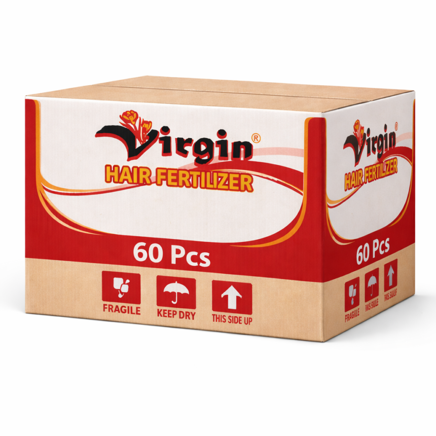 Virgin Hair Fertilizer 125g (Pack of 60 Pcs) – Hair Growth Cream for Strong, Healthy Hair | Anti-Dandruff & Scalp Treatment - Image 2