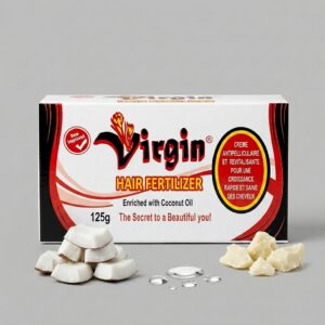 Virgin Hair Fertilizer 125g (Pack of 60 Pcs) – Hair Growth Cream for Strong, Healthy Hair | Anti-Dandruff & Scalp Treatment