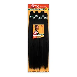 Sensationnel X-Pression Prestretched Braids-6X Braid 58in,2 DARKBROWN 1 Box inside =30 PCS