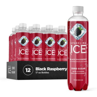 Sparkling ICE Water Black Raspberry Zero Sugar Flavored Water
